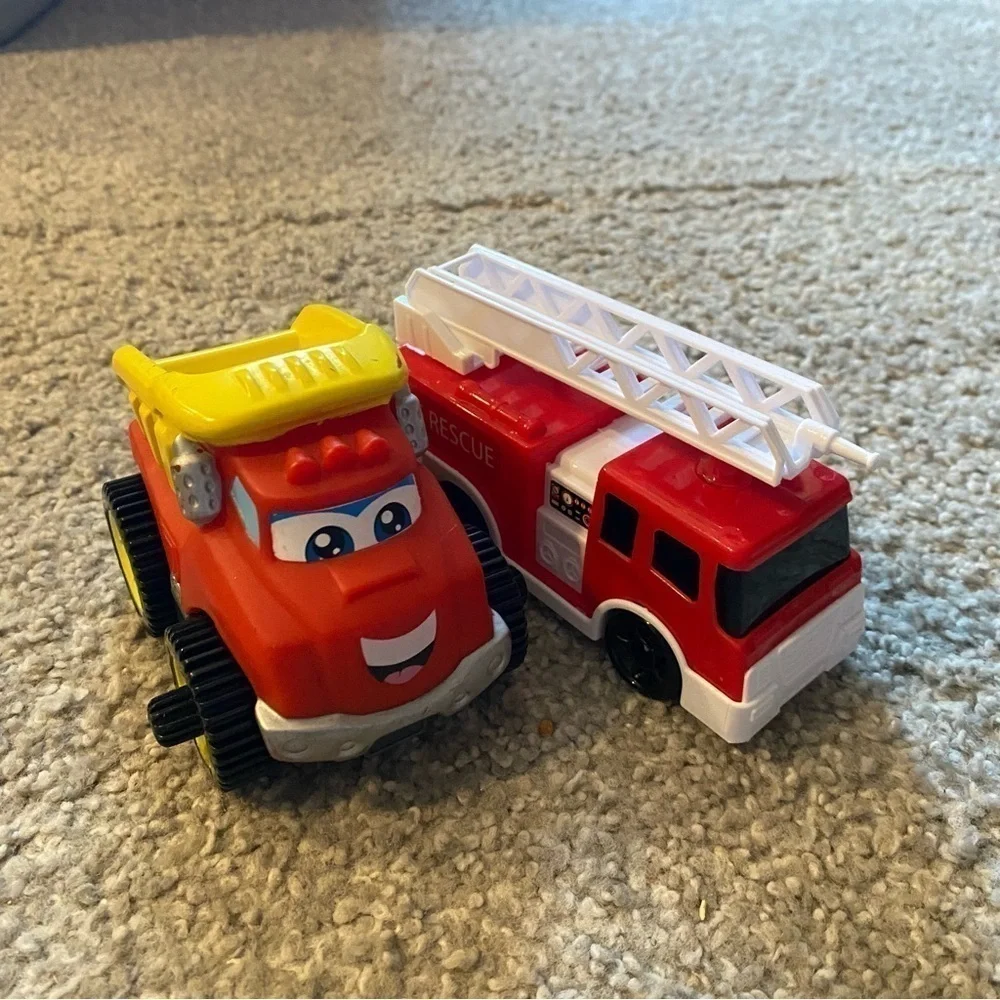 Tonka Chunky Dump Truck Toy W/ Fire Truck Kids Toy Bundle Lot
